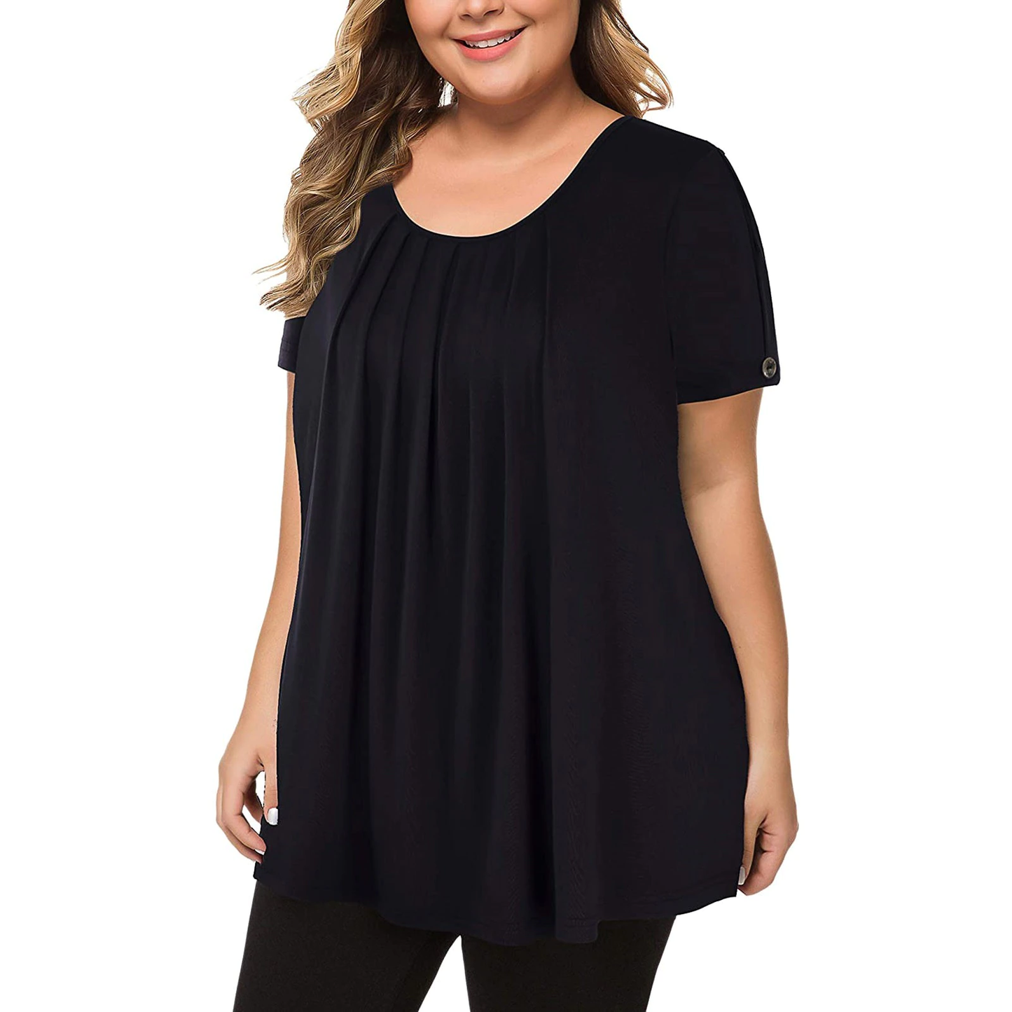 Funki Findz | Shirts | Women's Solid Color Casual Short Sleeve T-Shirt