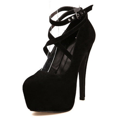 Funki Findz | Shoes | Women's Criss Cross Ankle Strap Platforms