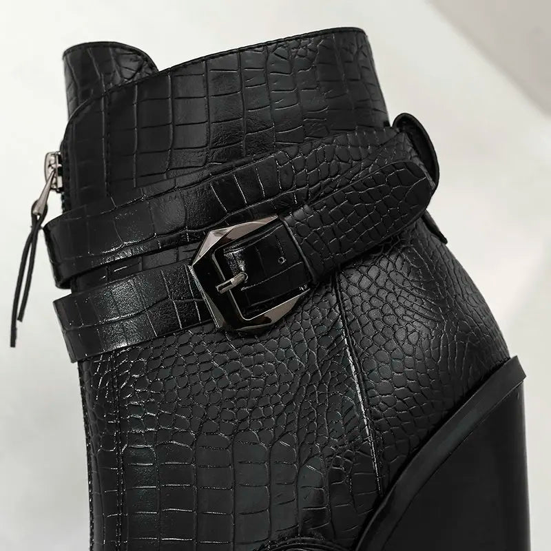 Funki Findz | Boots | Women's Pointed Toe Zip Up Ankle Boots