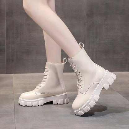 Funki Findz | Boots | Women's Lace-up Chunky Combat Boots