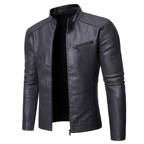 Funki Findz | Jackets | Men's Women's Slim PU Leather Jacket