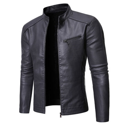 Funki Findz | Jackets | Men's Women's Slim PU Leather Jacket