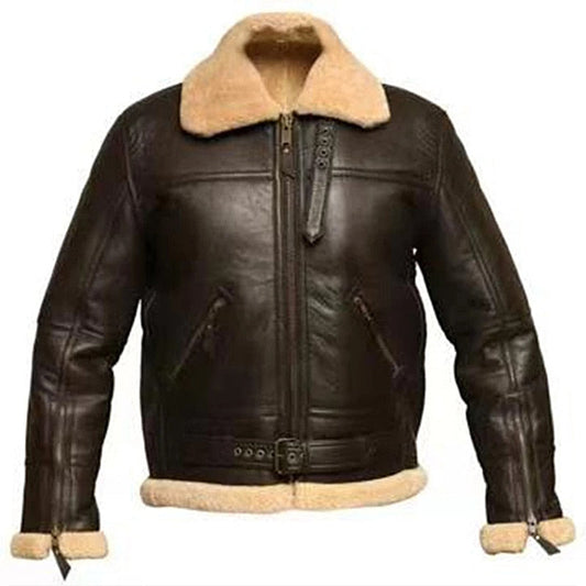 Funki Findz | Jackets | Men's Warm Faux Fur and Leather Jacket