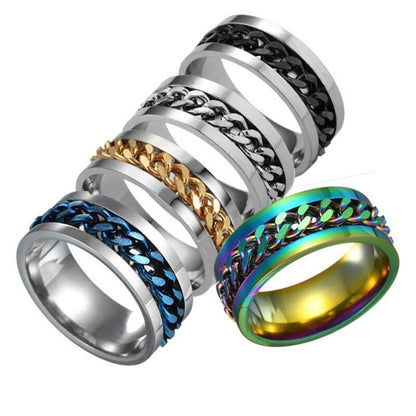 Funki Findz | Rings | Men's Moveable Ring | Stainless Steel Ring