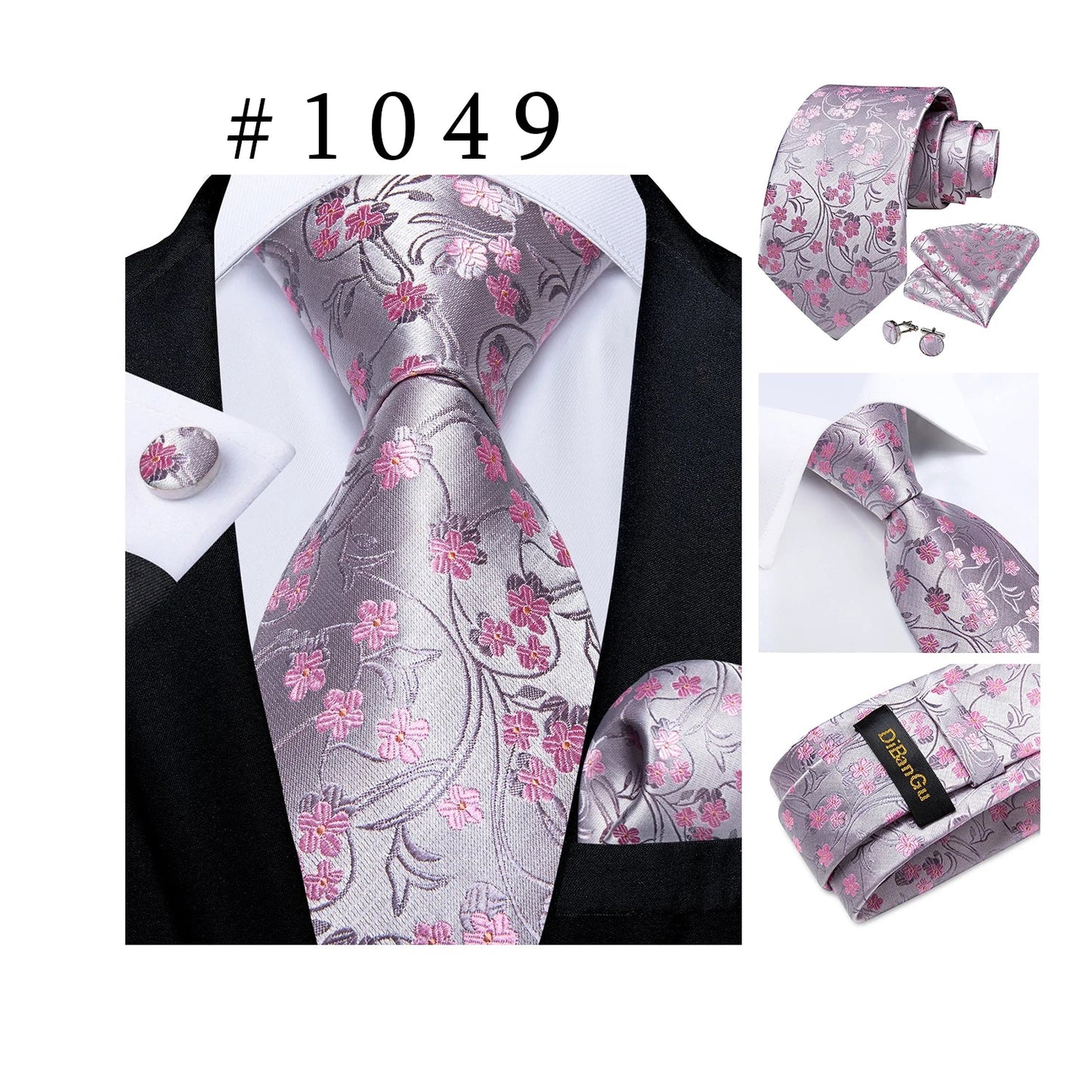 Funki Findz | Neck Ties | Men's Luxury 3Pcs Formal Tie Sets