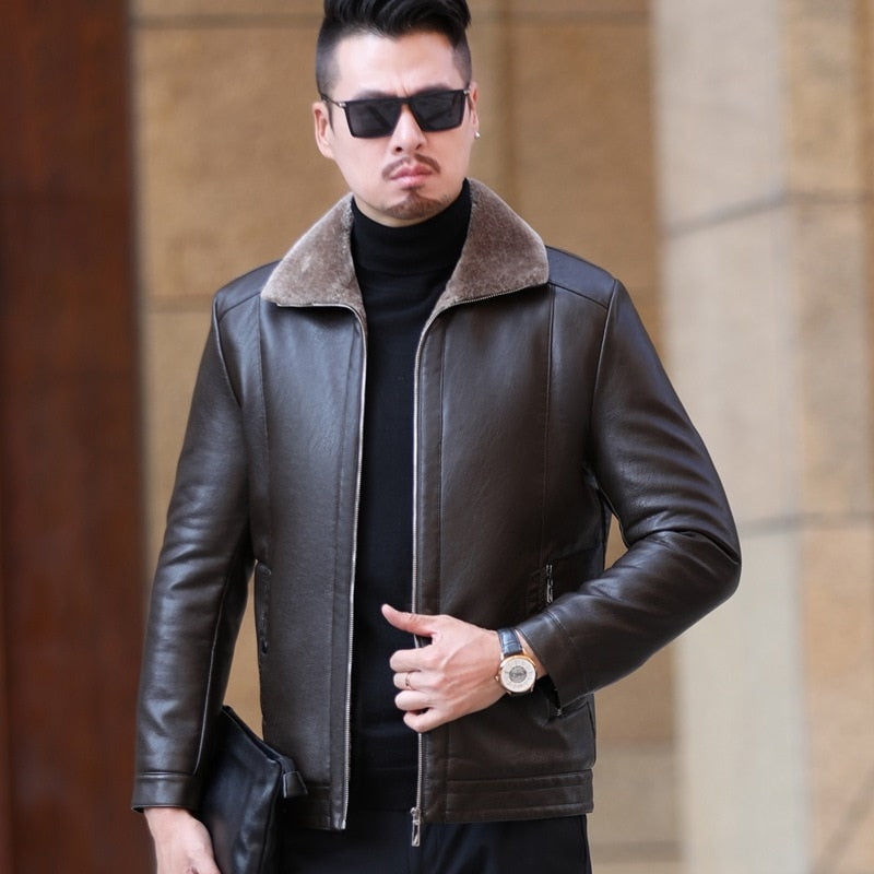 Funki Findz | Jackets | Men's Leather Luxury Sheepskin Jacket
