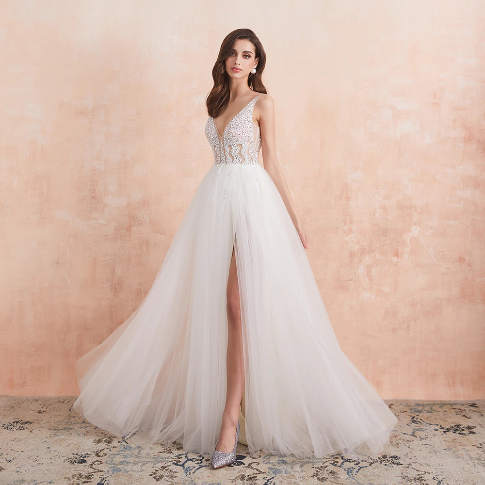 Funki Findz | Dresses | Women's Long Chiffon Tulle Prom Dress