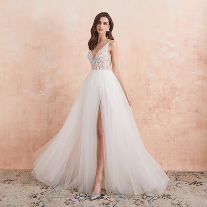 Funki Findz | Dresses | Women's Long Chiffon Tulle Prom Dress