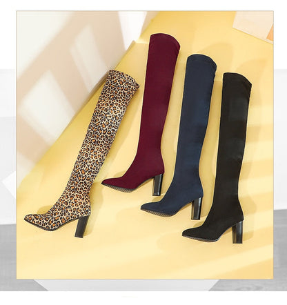 Funki Findz | Boots | Women's Over Knee High Block Heel Boots