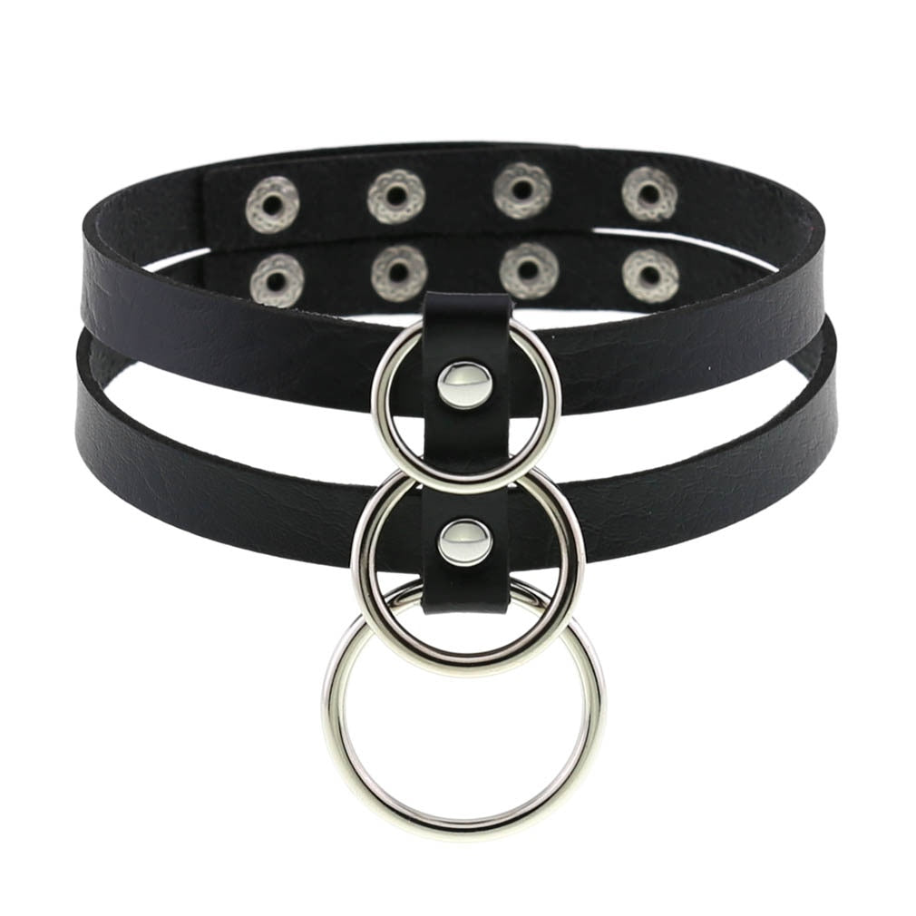 Funki Findz | Necklaces | Unisex Hip Hop PU Leather Choker