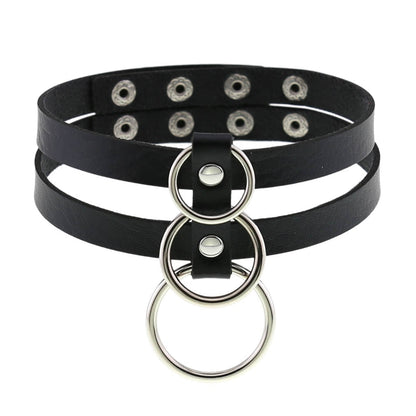 Funki Findz | Necklaces | Unisex Hip Hop PU Leather Choker