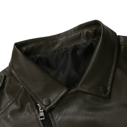 Funki Findz | Jackets | Men's Women's PU Leather Slim Jacket
