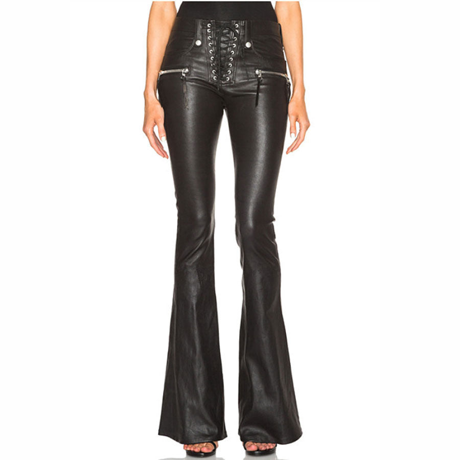 Funki Findz | Pants | Women's Elegant Chic Faux Leather Pants
