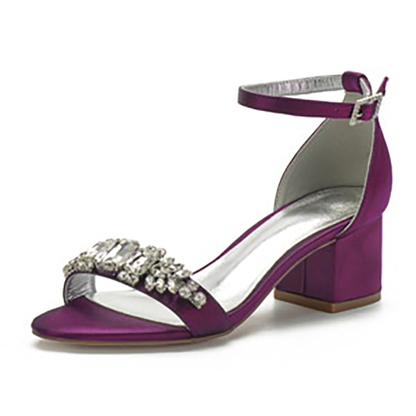 Funki Findz | Shoes | Women's Elegant Low Satin Dress Sandals