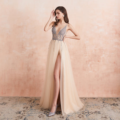 Funki Findz | Dresses | Women's Long Chiffon Tulle Prom Dress