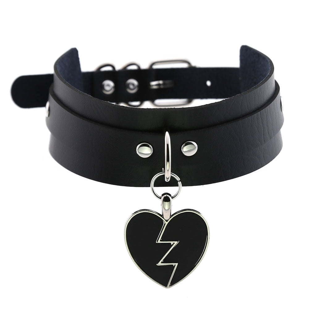 Funki Findz | Necklaces | Unisex Hip Hop PU Leather Choker