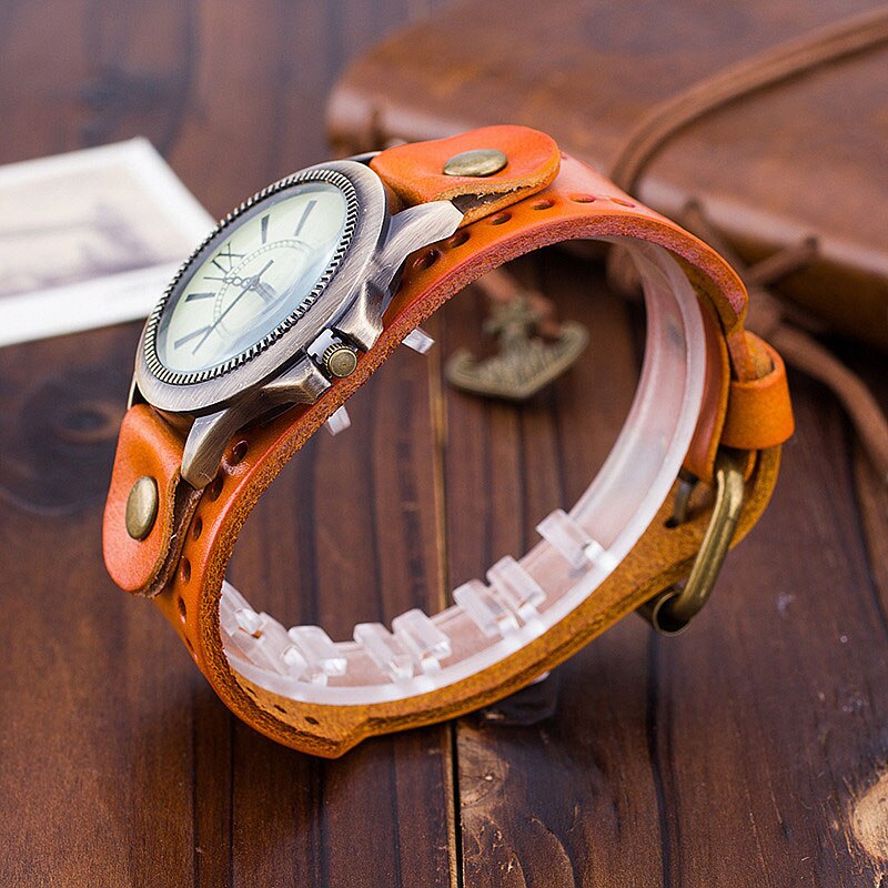 Funki Findz | Watches | Men's Steampunk Goth Style Wide Watch