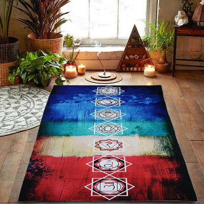 Funki Findz | Wall Hangings | Rainbow Chakra Yoga Mat