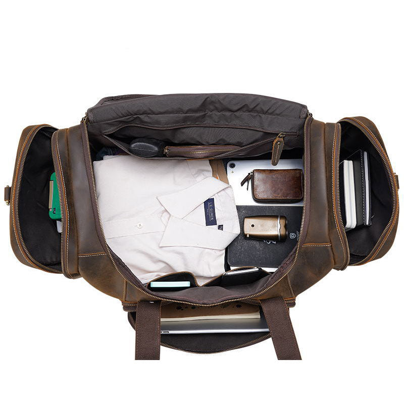 Funki Findz | Bags | Travel Bags | Men's Leather Overnight Bag