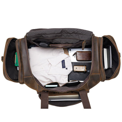 Funki Findz | Bags | Travel Bags | Men's Leather Overnight Bag