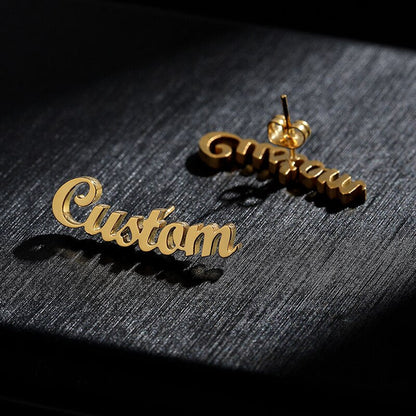 Funki Findz | Earrings | Custom Name Stainless Steel Earrings