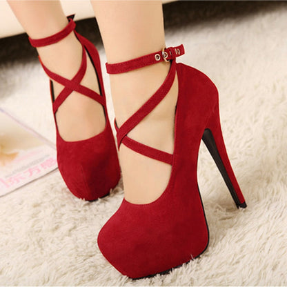 Funki Findz | Shoes | Women's Criss Cross Ankle Strap Platforms