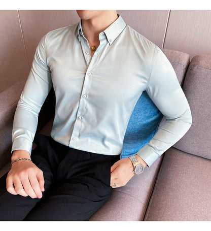 Funki Findz | Shirts | Men's Slim Fit British Style Dress Shirt 7XL