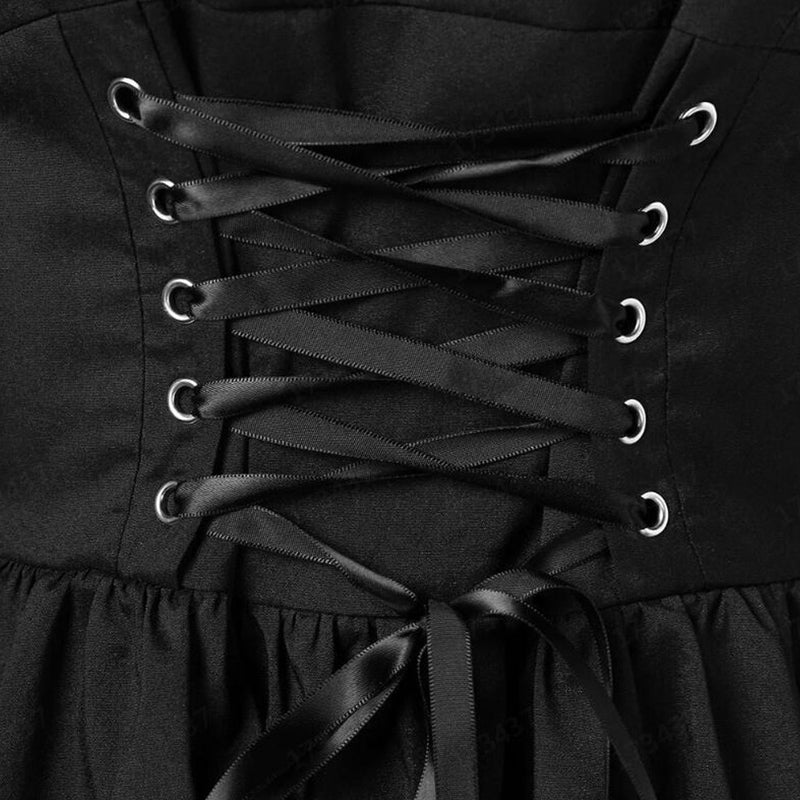 Funki Findz | Dresses | Women's Victorian Lace Up Goth Dress