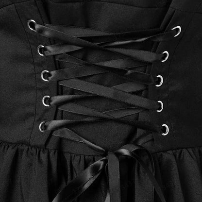 Funki Findz | Dresses | Women's Victorian Lace Up Goth Dress