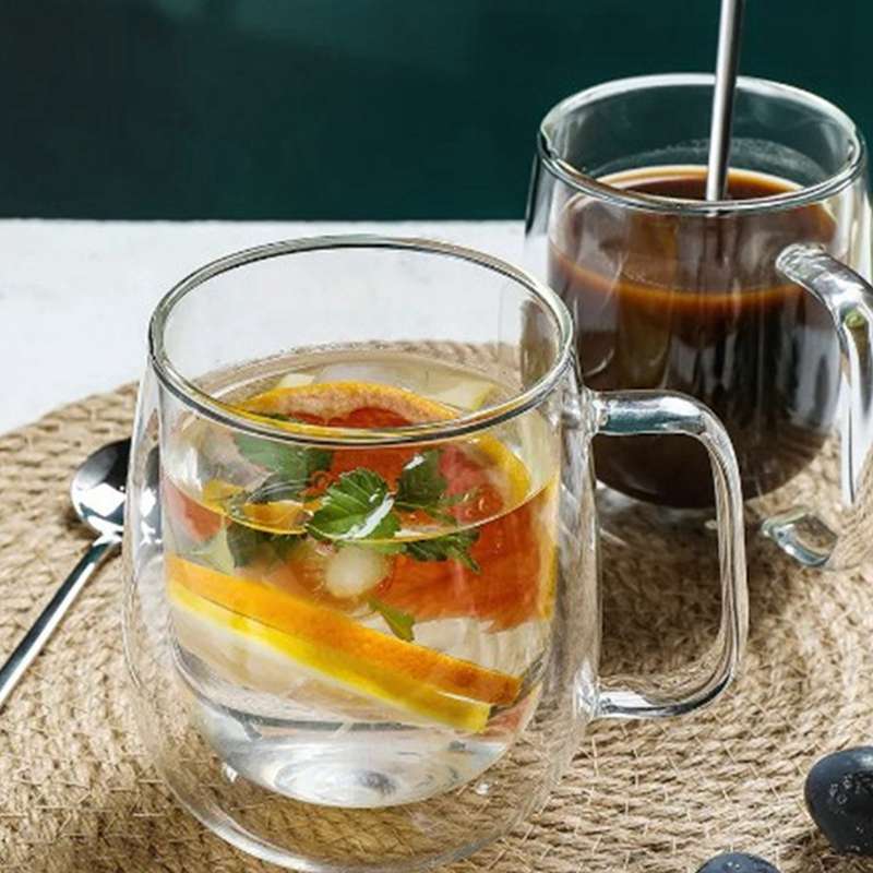 Funki Findz | Mugs | Double Wall Glass Mug | Coffee Cup