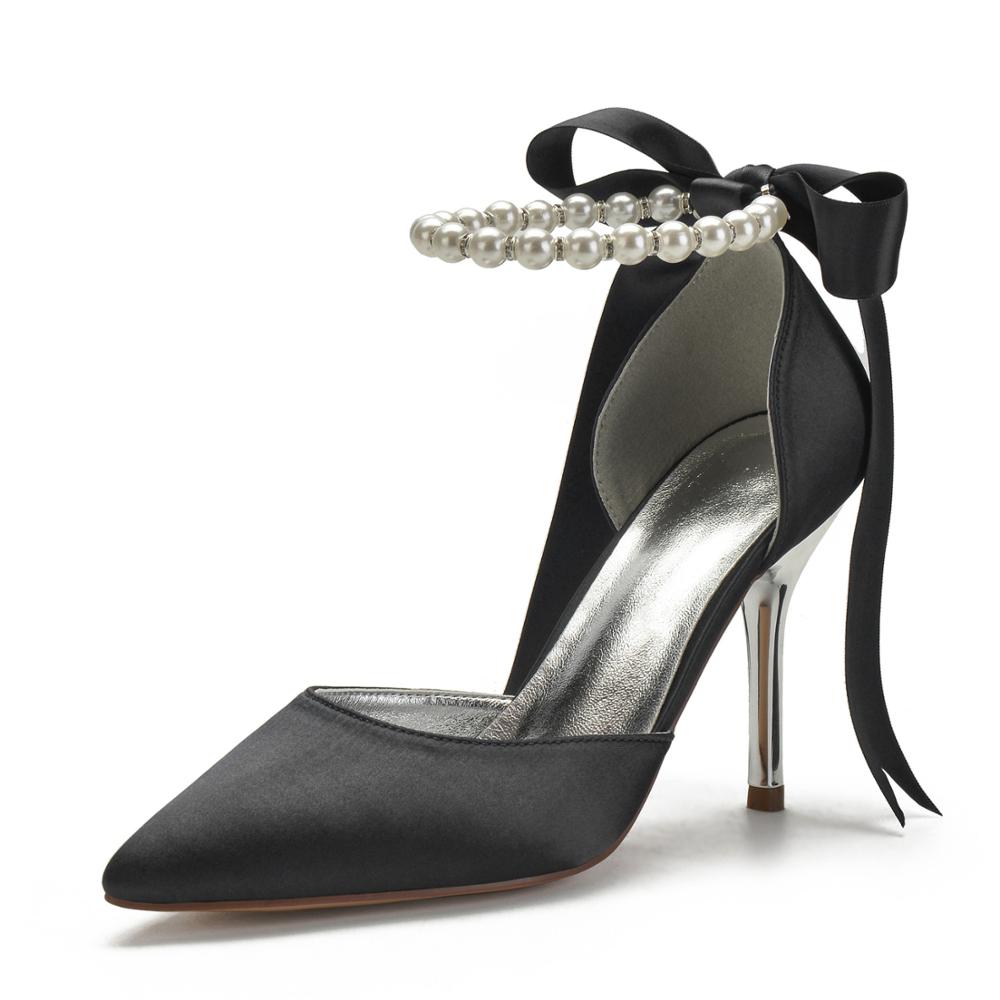 Funki Findz | Shoes | Women's Satin Pearls High Wedding Shoes