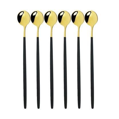 Funki Findz | Spoons | Stainless Steel Long Handled Spoons 6Pc