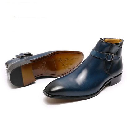 Funki Findz | Boots | Men's Genuine Leather Formal Dress Boots