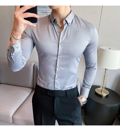 Funki Findz | Shirts | Men's Slim Fit British Style Dress Shirt 7XL