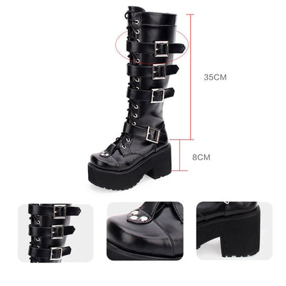 Funki Findz | Boots | Women's Japanese Gothic Platform Boots