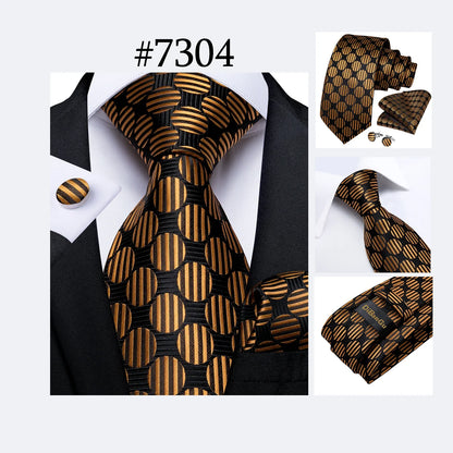 Funki Findz | Neckties | Men's 3Pcs Paisley Wedding Tie Sets