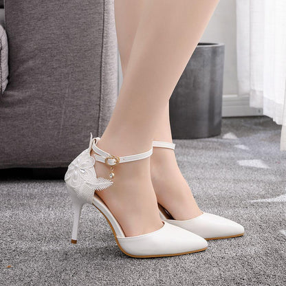 Funki Findz | Shoes | Women's Fine Lace Crystal Wedding Shoes