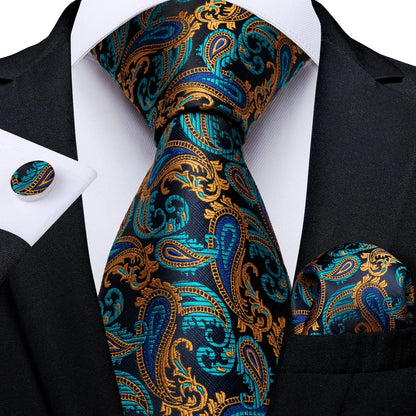 Funki Findz | Neck Ties | Men's Luxury 3Pcs Formal Tie Sets