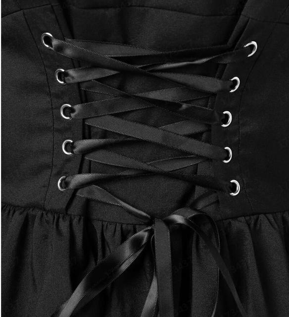 Funki Findz | Dresses | Women's Victorian Lace Up Goth Dress
