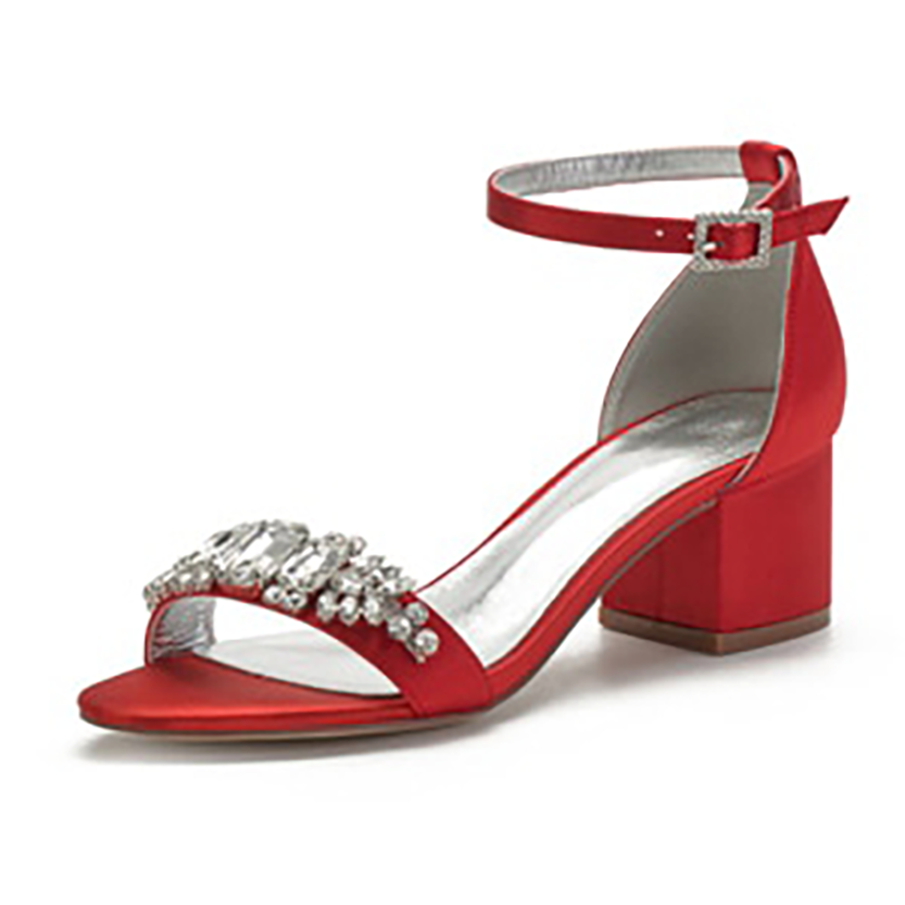 Funki Findz | Shoes | Women's Elegant Low Satin Dress Sandals