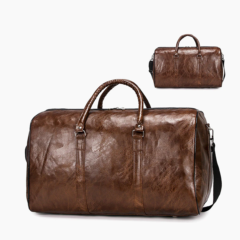 Funki Findz | Bags | Travel Bags | Faux Leather Overnight Bag