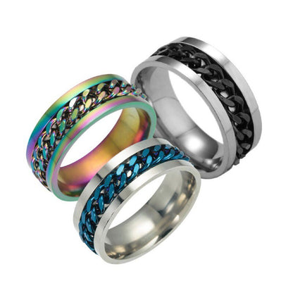 Funki Findz | Rings | Men's Moveable Ring | Stainless Steel Ring