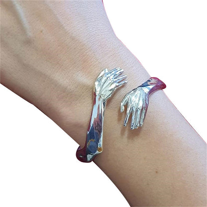 Funki Findz | Bracelets | Women's Hand Hug Open Cuff Bangle