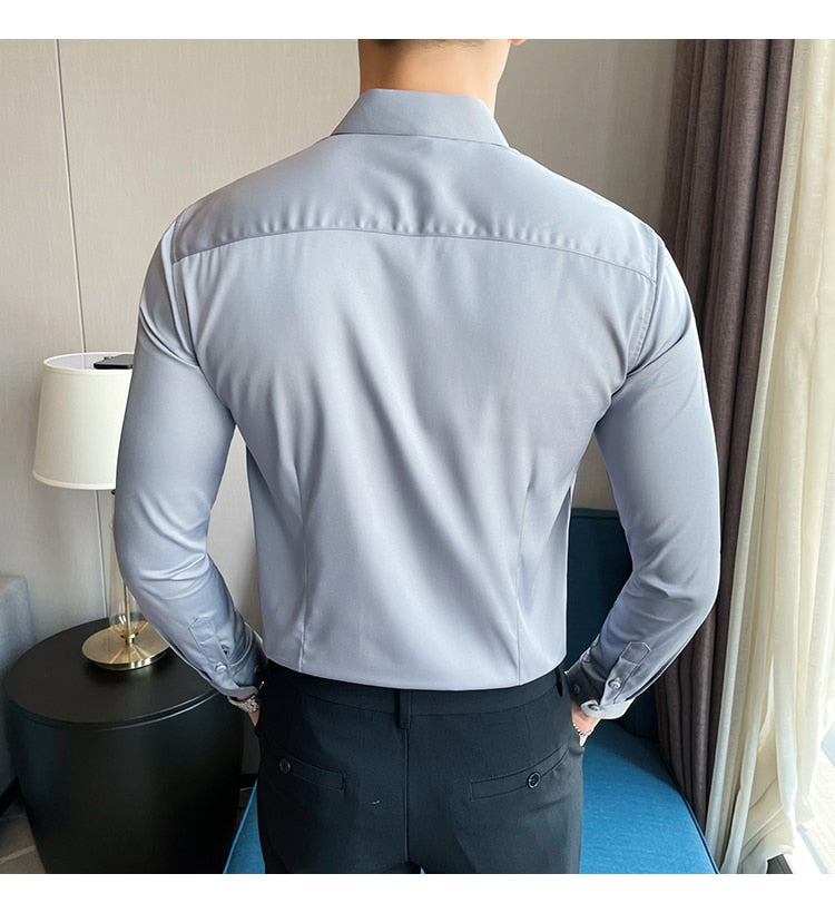 Funki Findz | Shirts | Men's Slim Fit British Style Dress Shirt 7XL