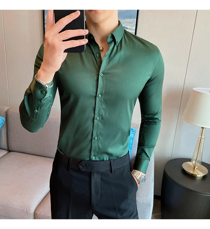 Funki Findz | Shirts | Men's Slim Fit British Style Dress Shirt 7XL