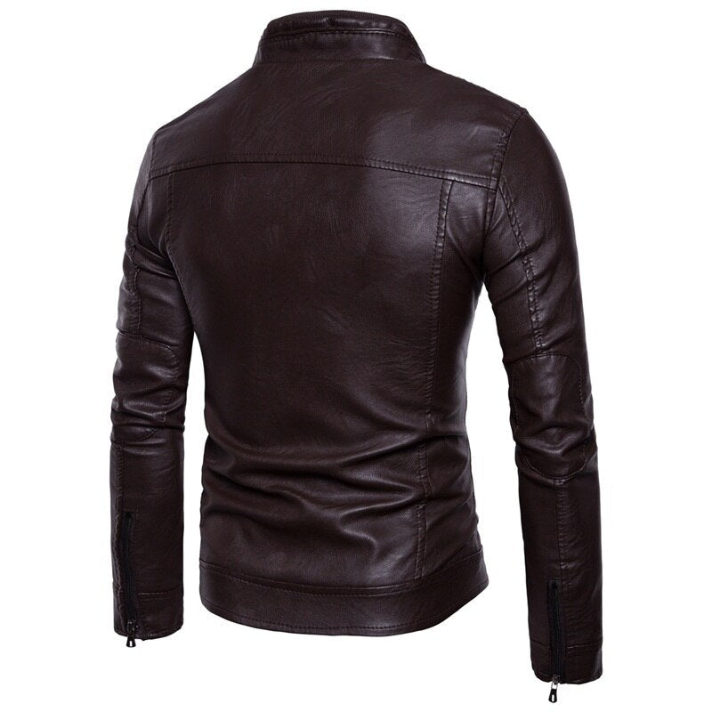 Funki Findz | Jackets | Men's Motorcycle Faux Leather Jacket