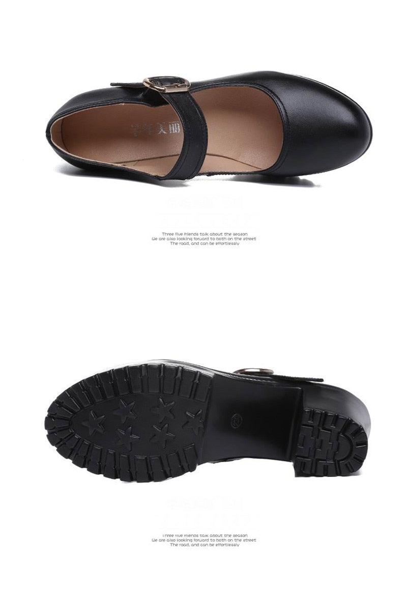 Funki Findz | Shoes | Women's Block Heel Platform Mary Janes