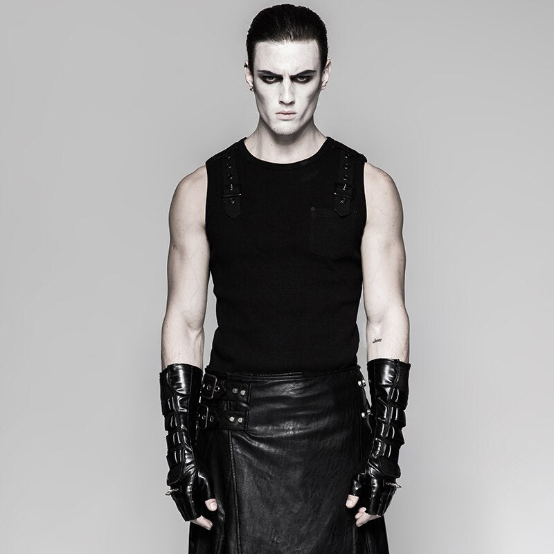 Funki Findz | Gloves | Men's Gothic Punk Long Fingerless Gloves