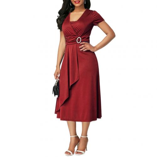 Funki Findz | Dresses | Women's High Waist Wrap Evening Dress