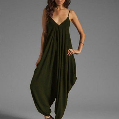 Funki Findz | Pants | Women's Elegant Loose Fit Strappy Romper